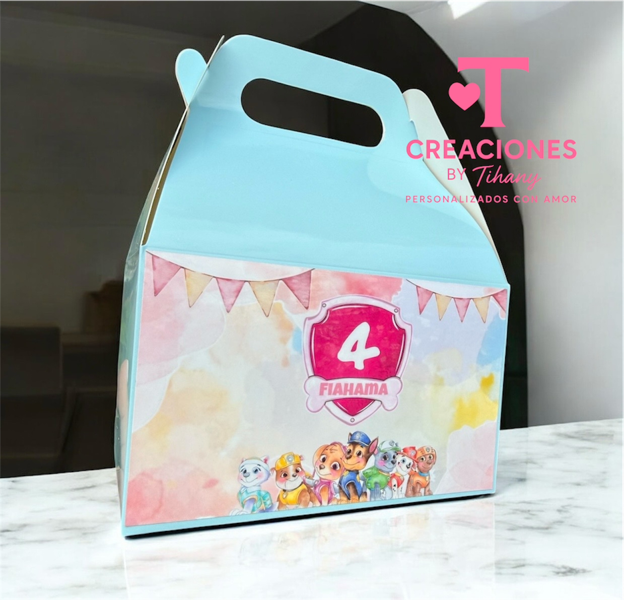 Cajita Personalizada (Sticker) – Paquete de 12