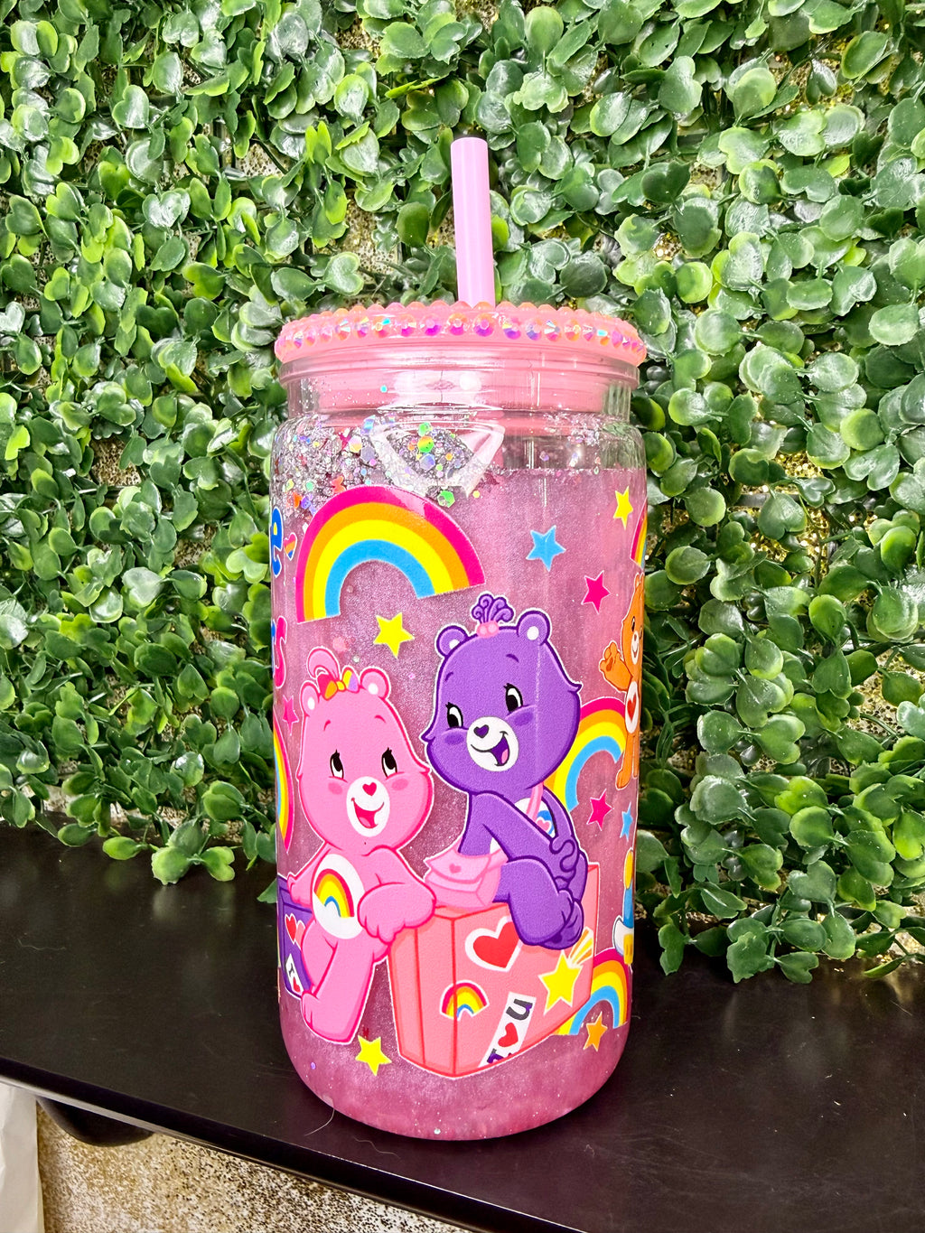 Snowglobe Care Bears – Vaso con Brillo y Movimiento