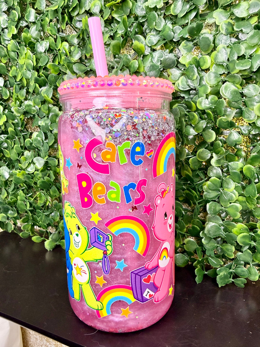 Snowglobe Care Bears – Vaso con Brillo y Movimiento