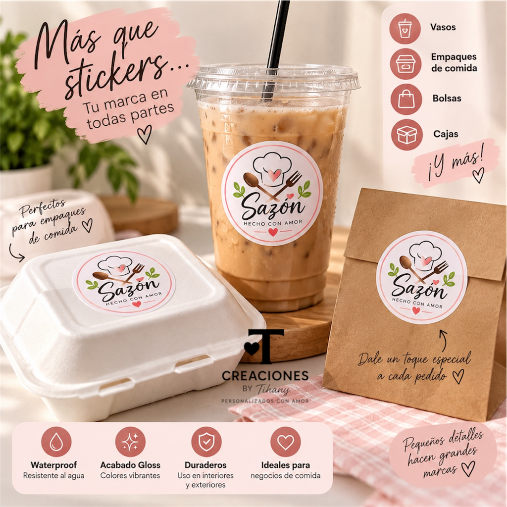 Stickers Personalizados Waterproof Gloss