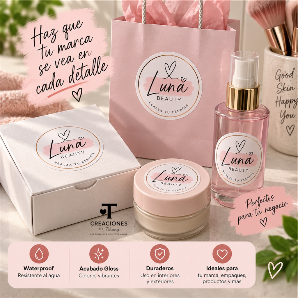 Stickers Personalizados Waterproof Gloss