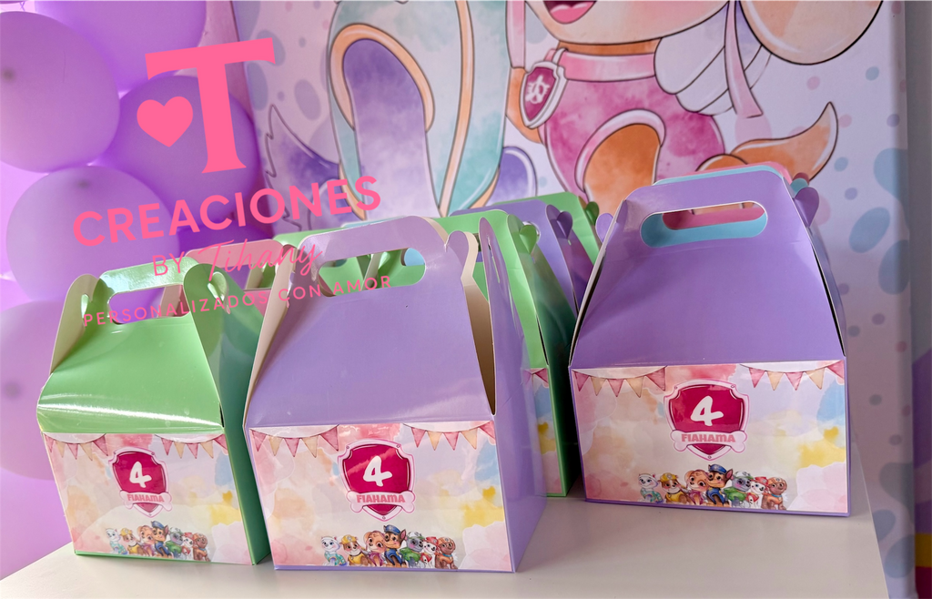 Cajita Personalizada (Sticker) – Paquete de 12
