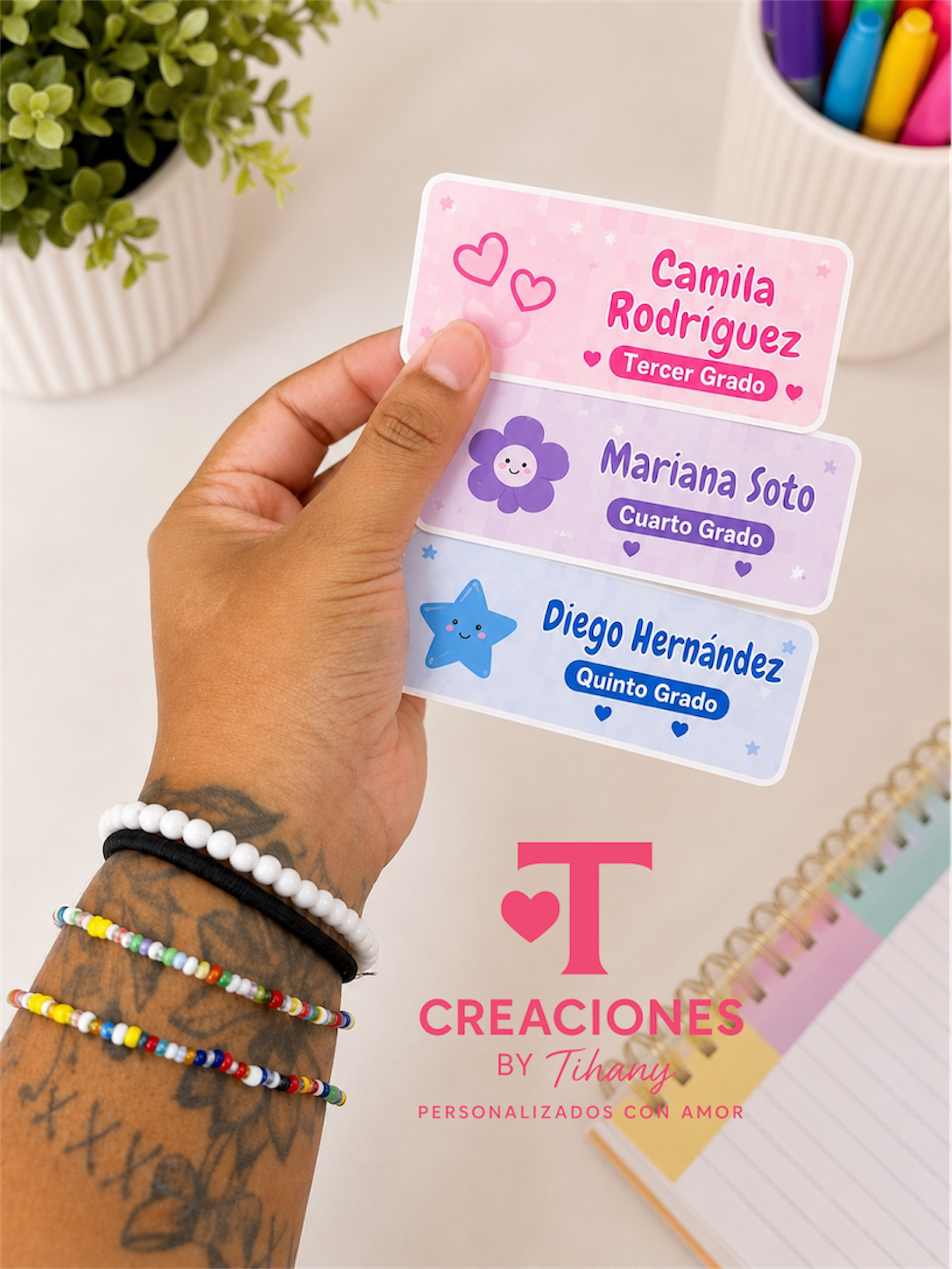 Labels Escolares Regulares Personalizados